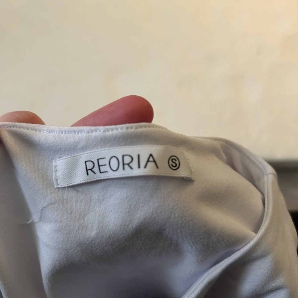 Reoria white high neck sleeveless bodysuit tank top - Picture 5 of 12
